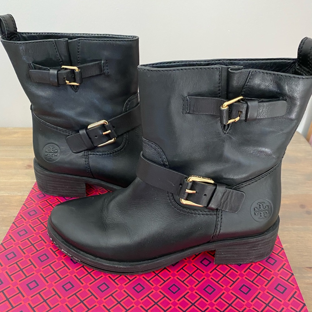 Tory Burch Bennie Moto Boot Wms 6